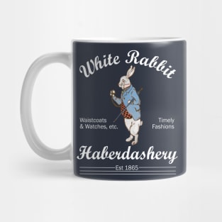 Lispe White Rabbit Haberdashery Mug